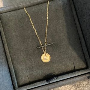 David Yurman Initial Necklace with Diamonds